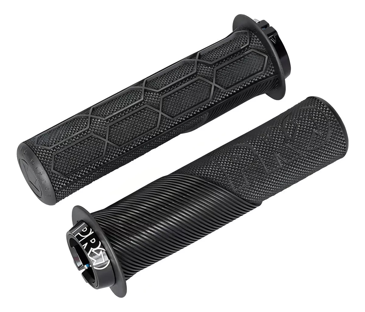 Manopla Shimano Lock On Trail com Flange 32mm x 132mm Preto