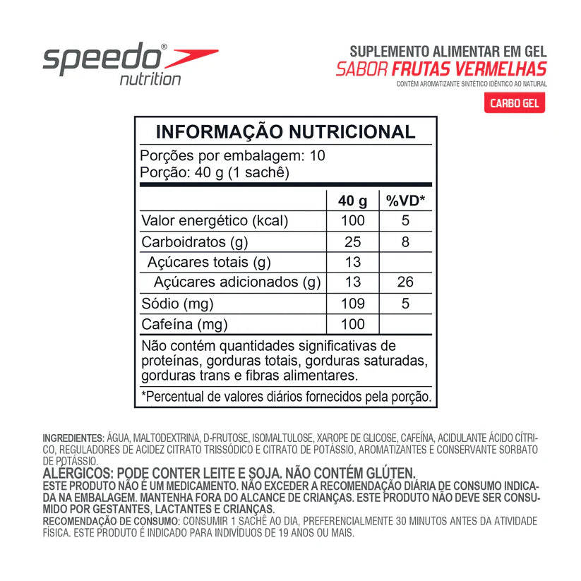 Energy Gel Speedo PWRD by Z2 Frutas Vermelhas