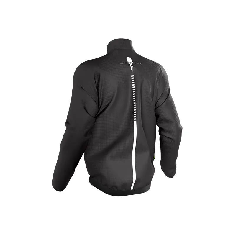 Jaqueta Corta Vento ERT Caloi Black Manga Longa