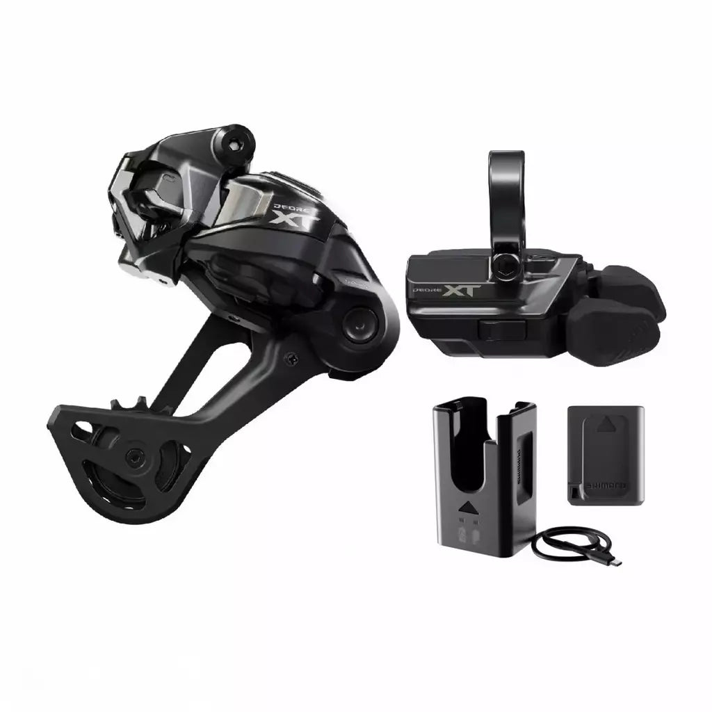 Kit Câmbio Eletrônico Shimano Deore XT (Câmbio / Trocador / Bateria / Carregador)