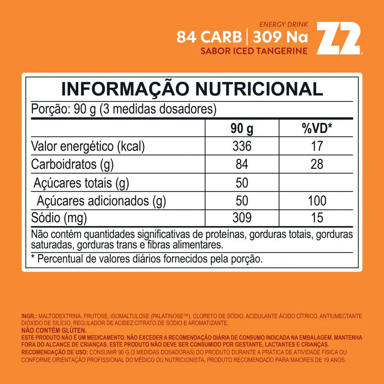 Intra-Treino Z2 Power Powder Z2 Iced Tangerine 900g