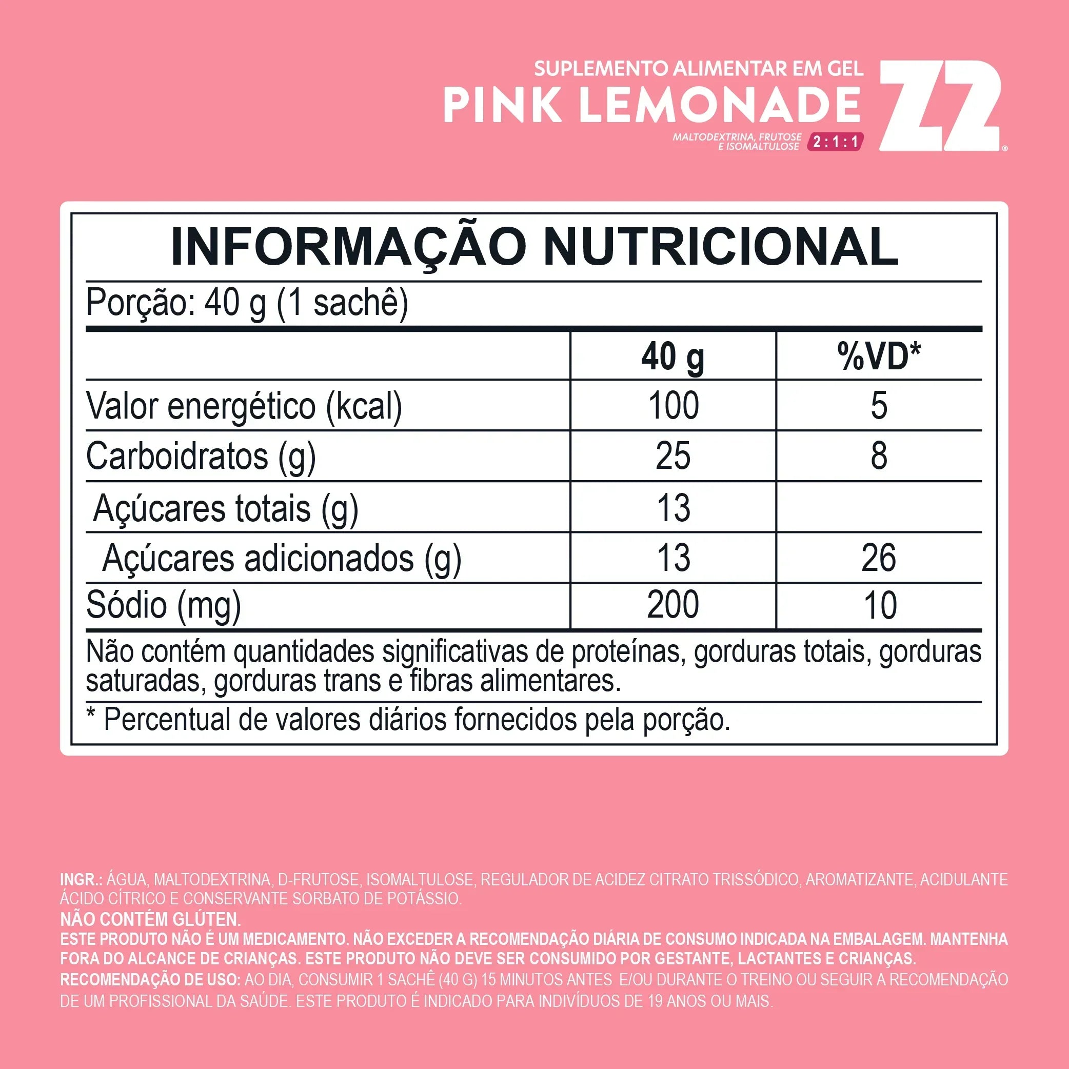 Energy Gel Z2 Pink Lemonade