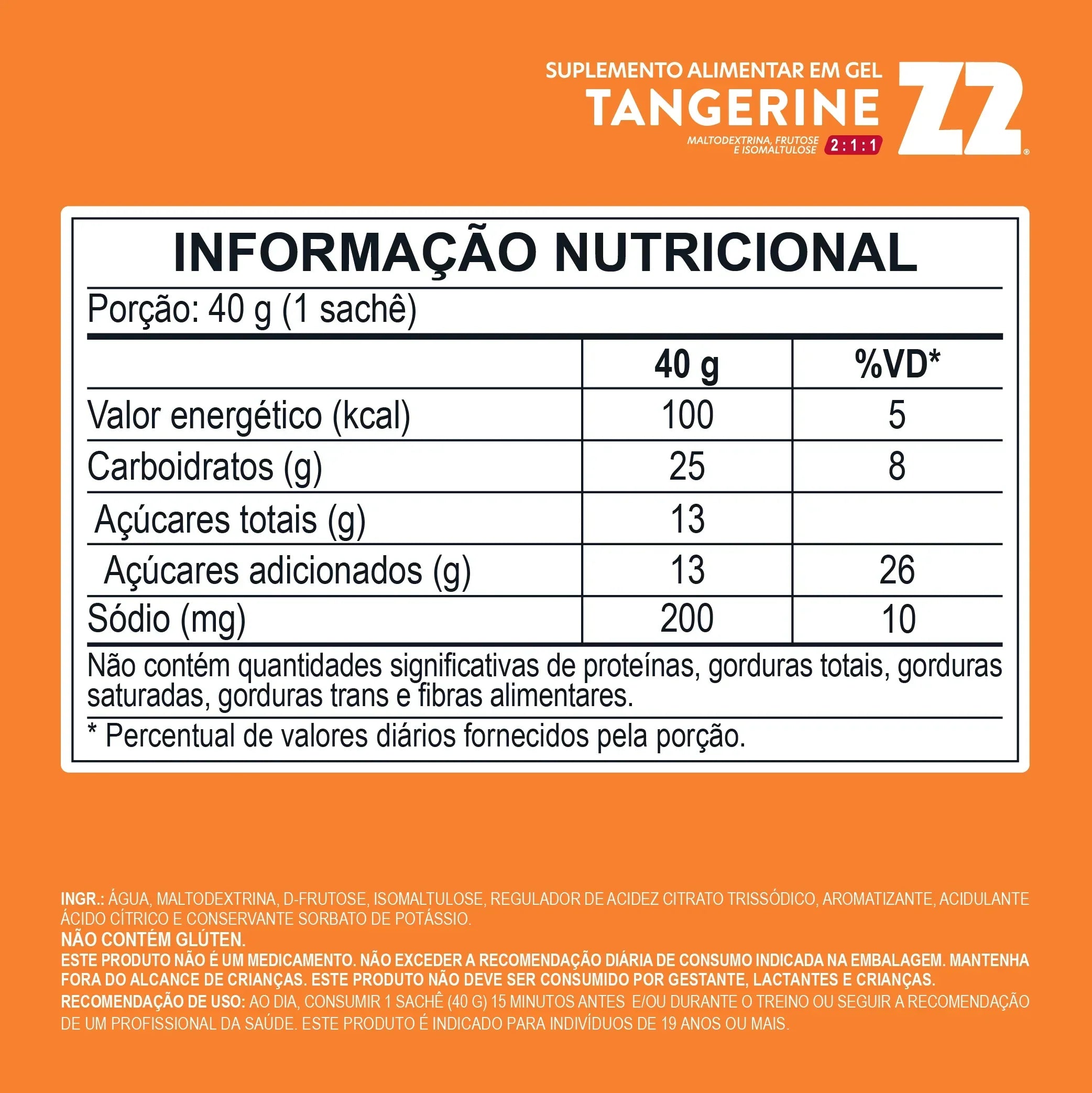 Energy Gel Z2 Tangerine